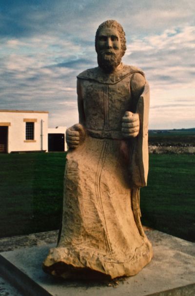 Statua di Prince Henry a Noss Head realizzata da Shawn Williamson